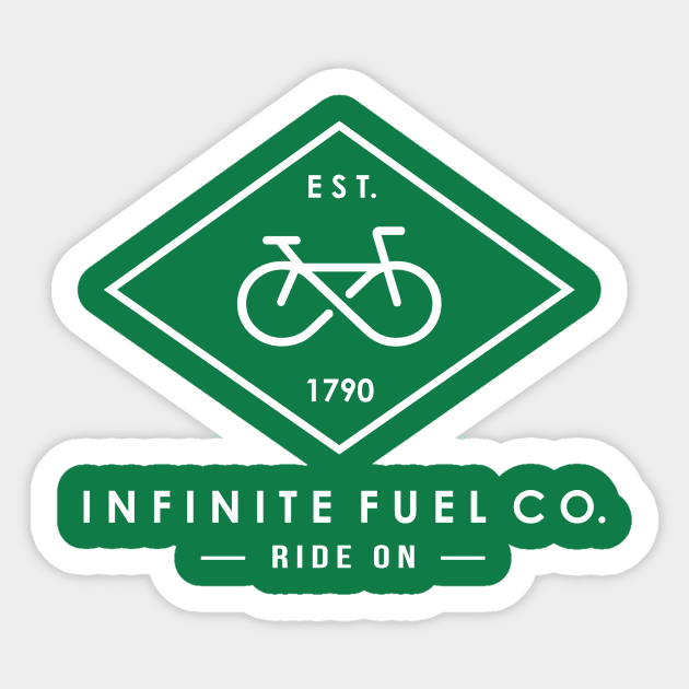 Infinity Bicycle Sticker by whitneykayc